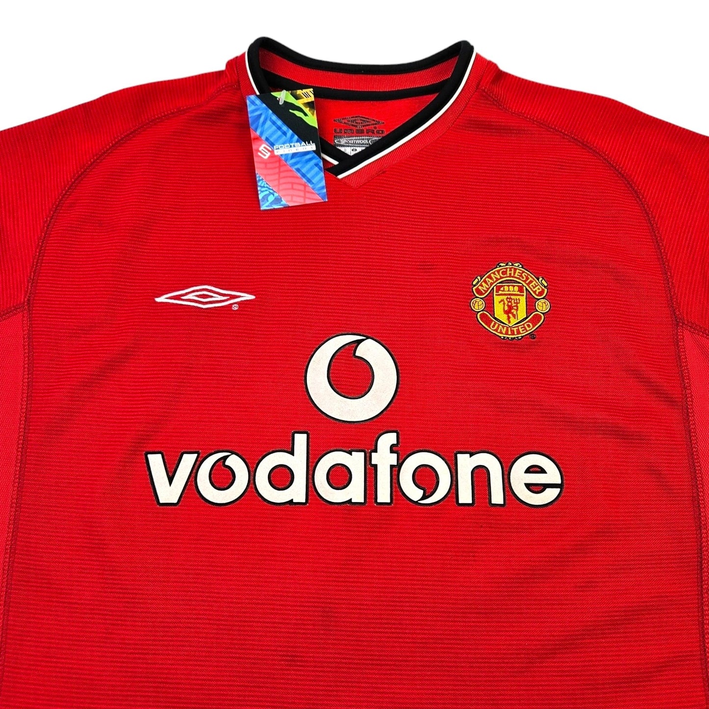 2000/02 Manchester United Home Football Shirt (XL) Umbro #18 Scholes
