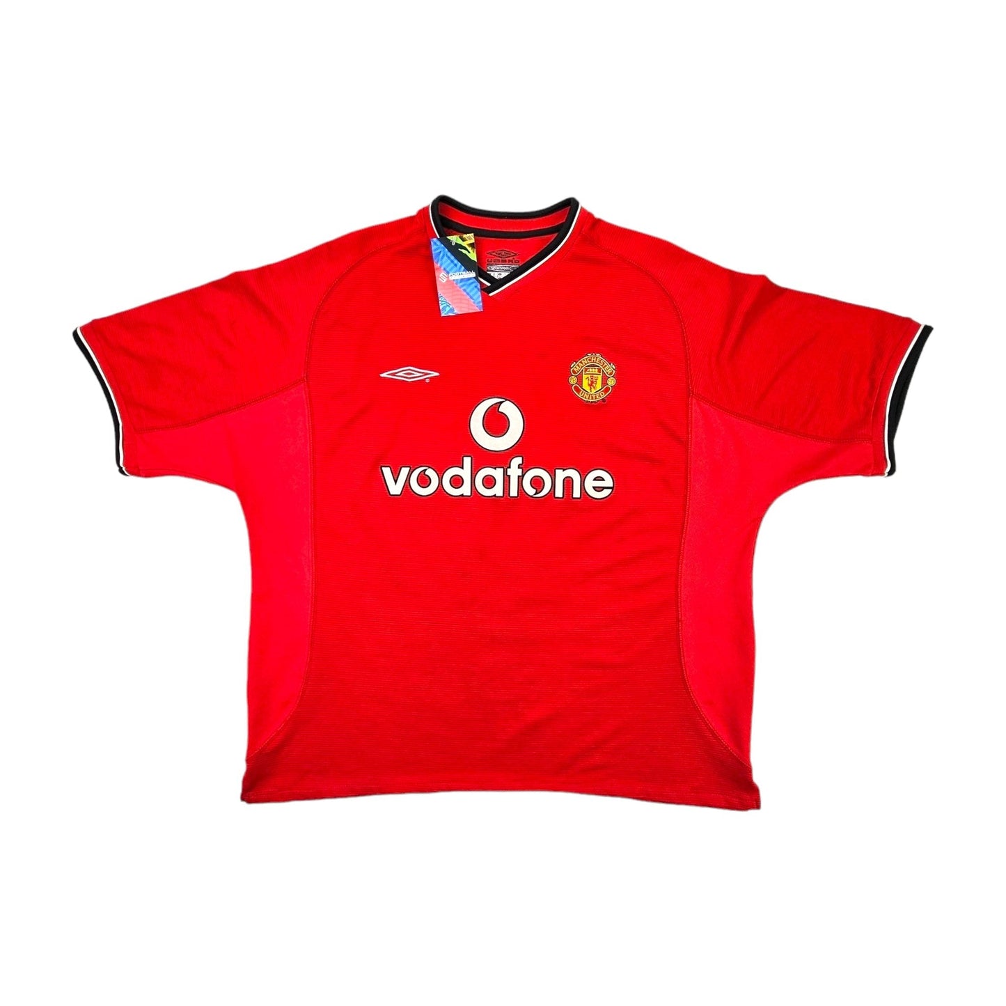 2000/02 Manchester United Home Football Shirt (XL) Umbro #18 Scholes