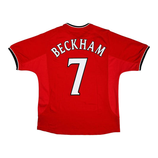 2000/02 Manchester Utd Home Football Shirt (M) Umbro #7 Beckham