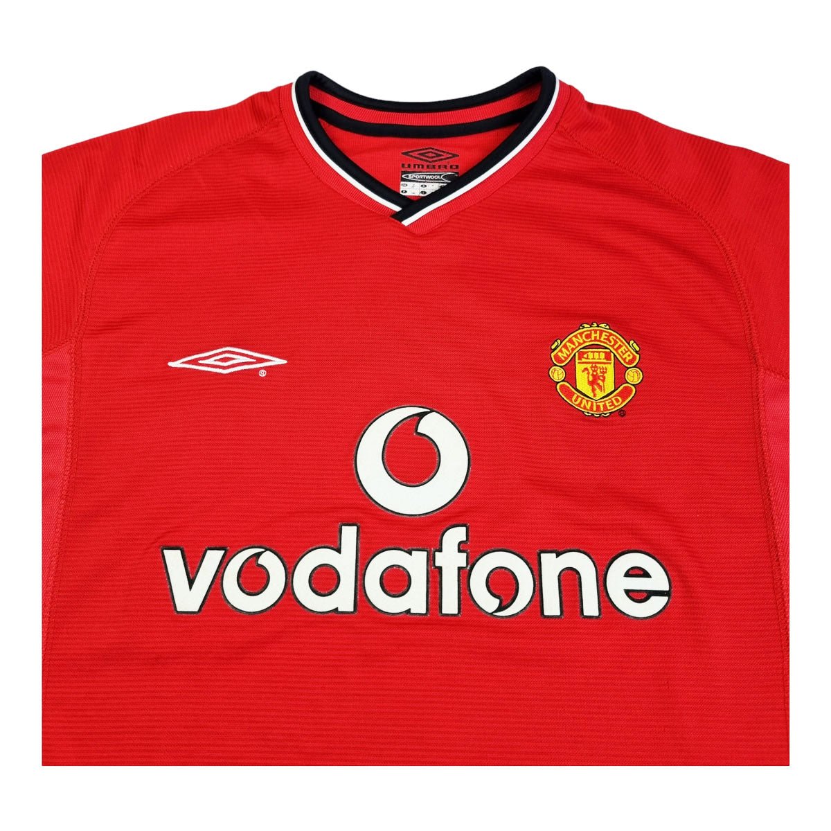 2000/02 Manchester Utd Home Football Shirt (M) Umbro #7 Beckham