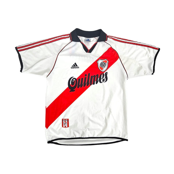 2000/02 River Plate Home Football Shirt (M) Adidas