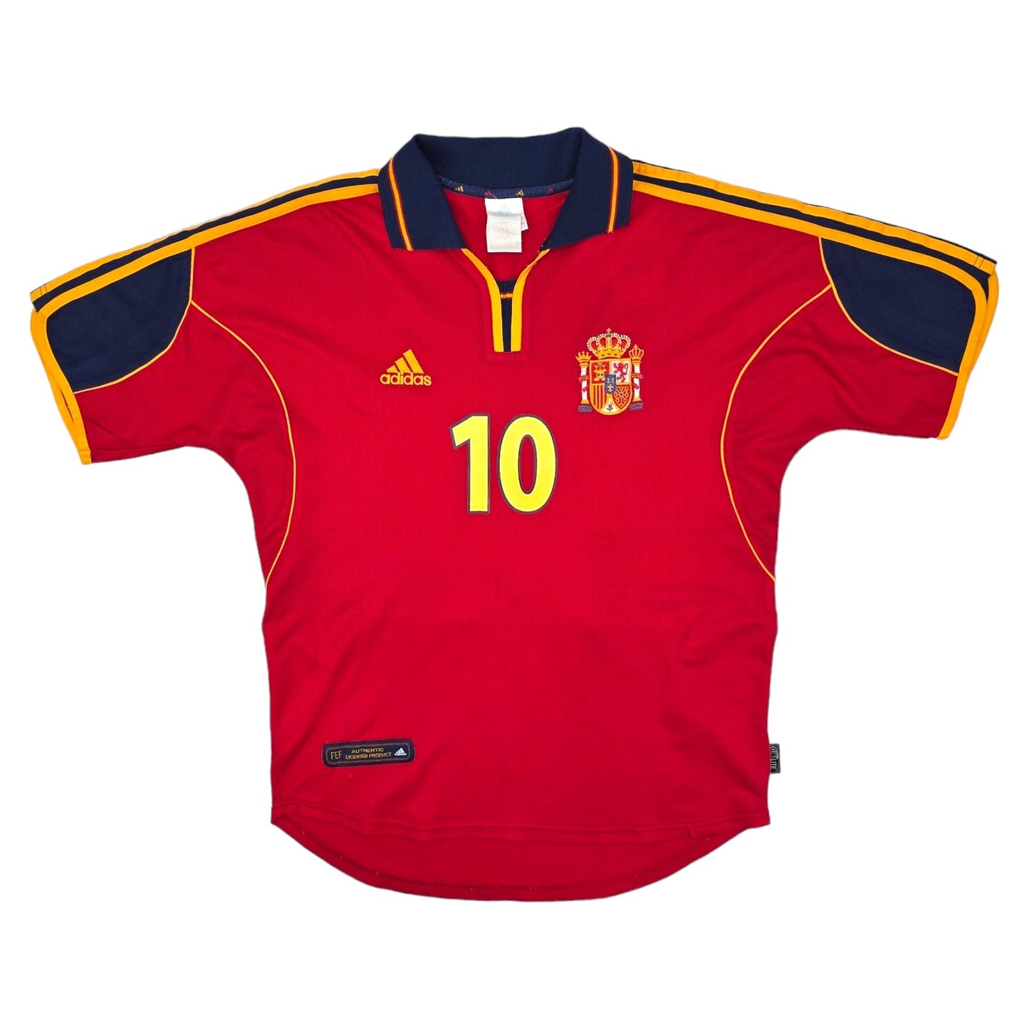 2000/02 Spain Home Football Shirt (M) Adidas #10 Raul