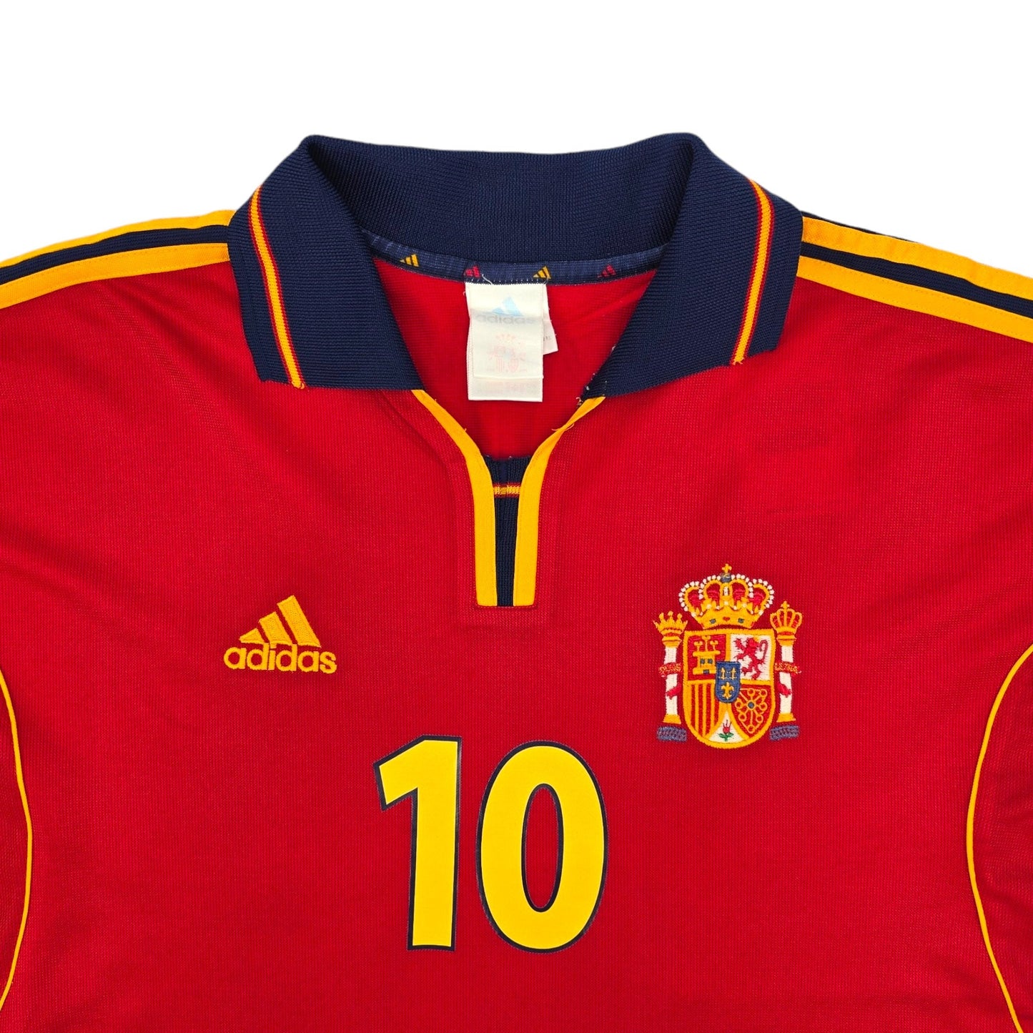 2000/02 Spain Home Football Shirt (M) Adidas #10 Raul