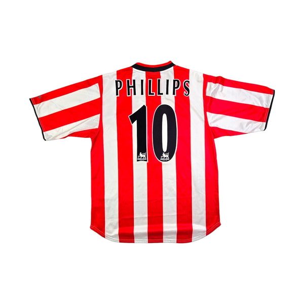 2000/02 Sunderland Home Football Shirt (M) Nike #10 Phillips