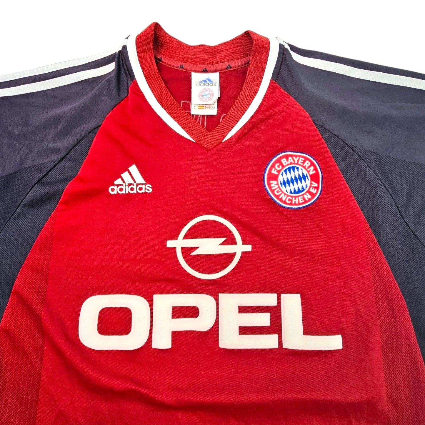 2001/02 Bayern Munich Home Football Shirt (M) Adidas #11 Effenberg