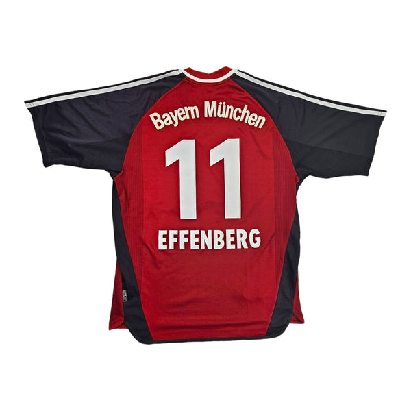 2001/02 Bayern Munich Home Football Shirt (M) Adidas #11 Effenberg