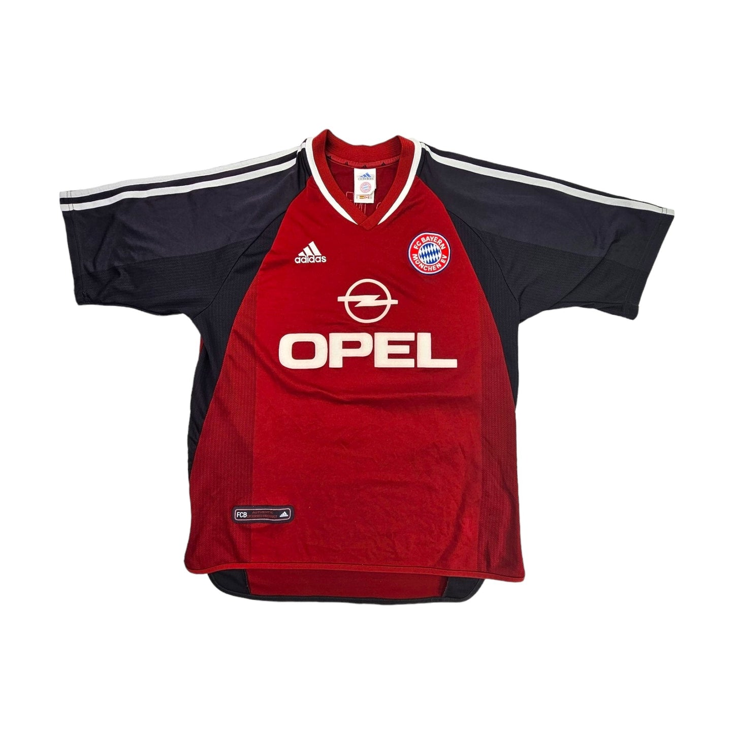 2001/02 Bayern Munich Home Football Shirt (M) Adidas #11 Effenberg
