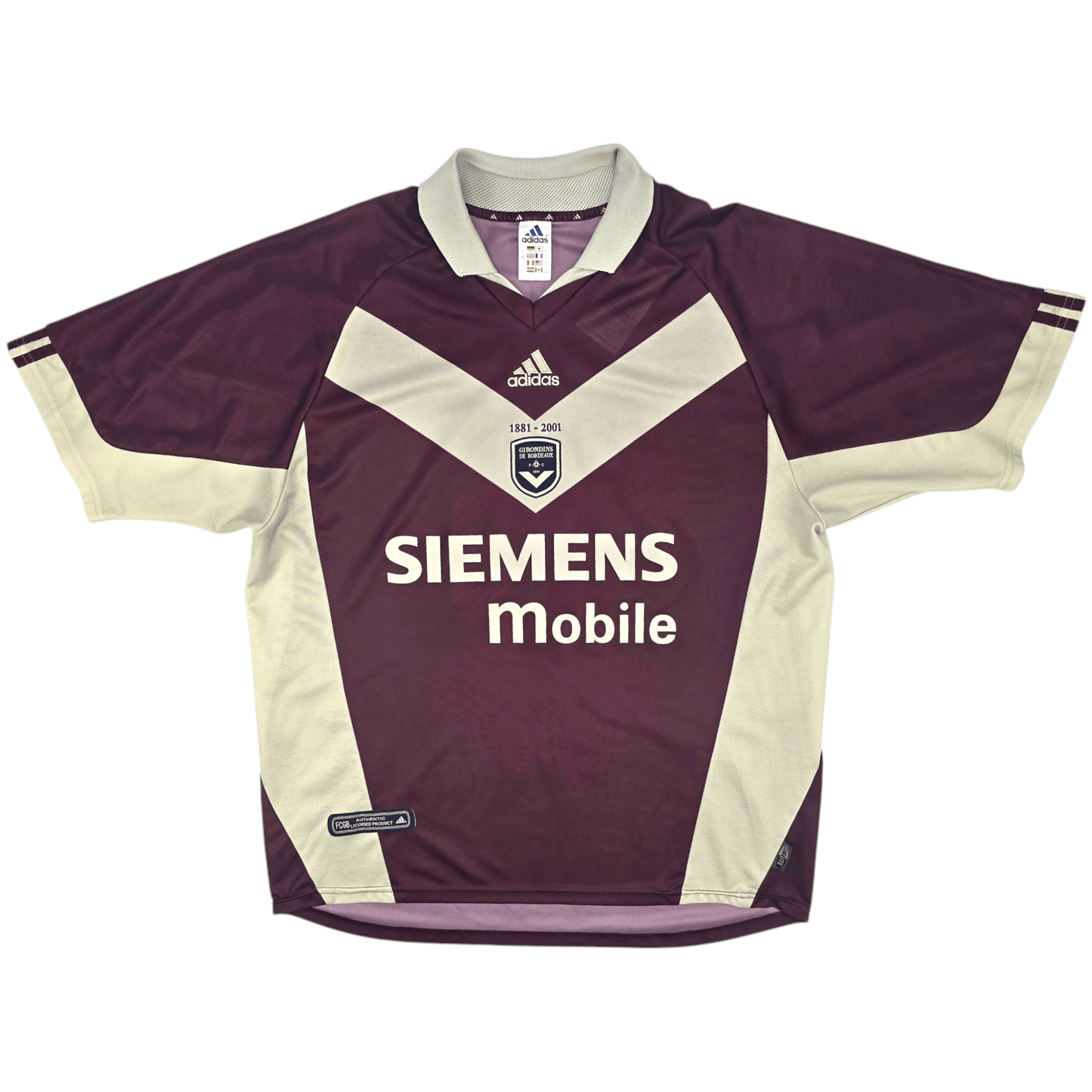 2001/02 Bordeaux Third Football Shirt (XL) Adidas #22 Pauleta