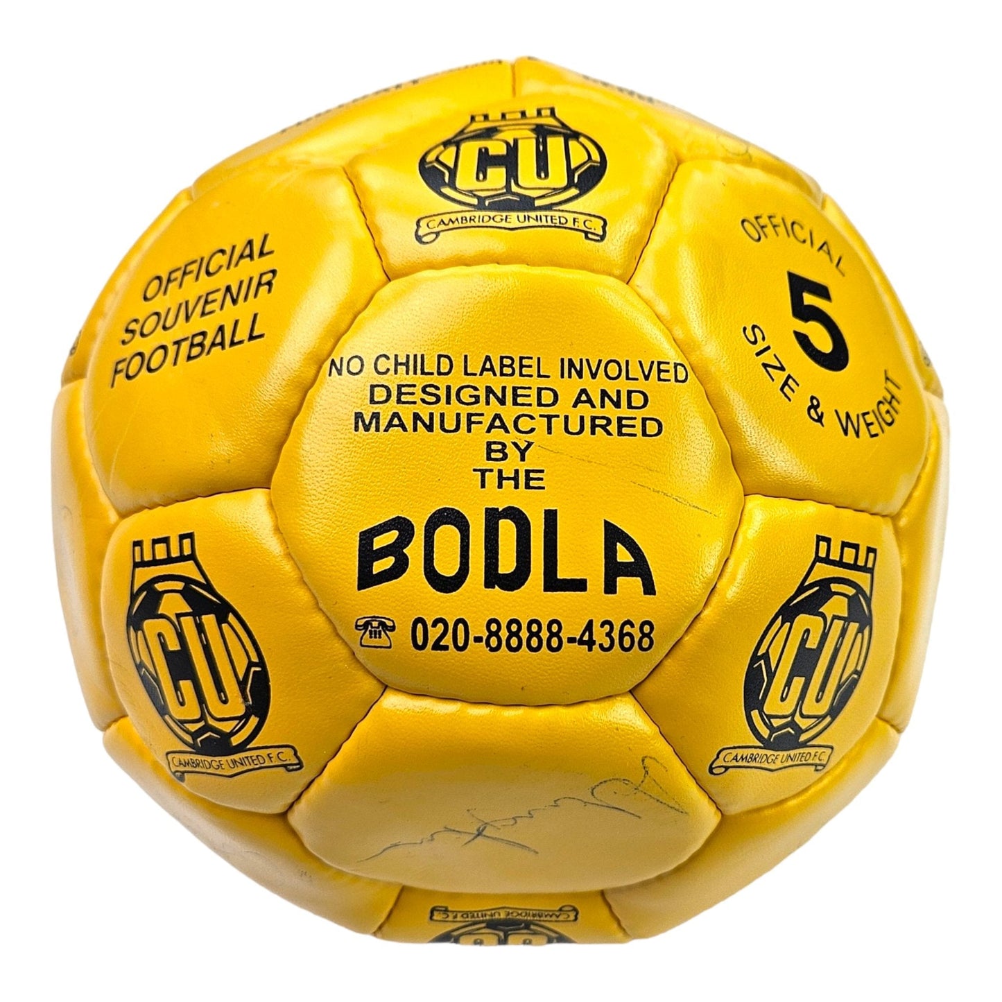 2001/02 Cambridge United *Squad Signed* Football (Size 5) BODLA