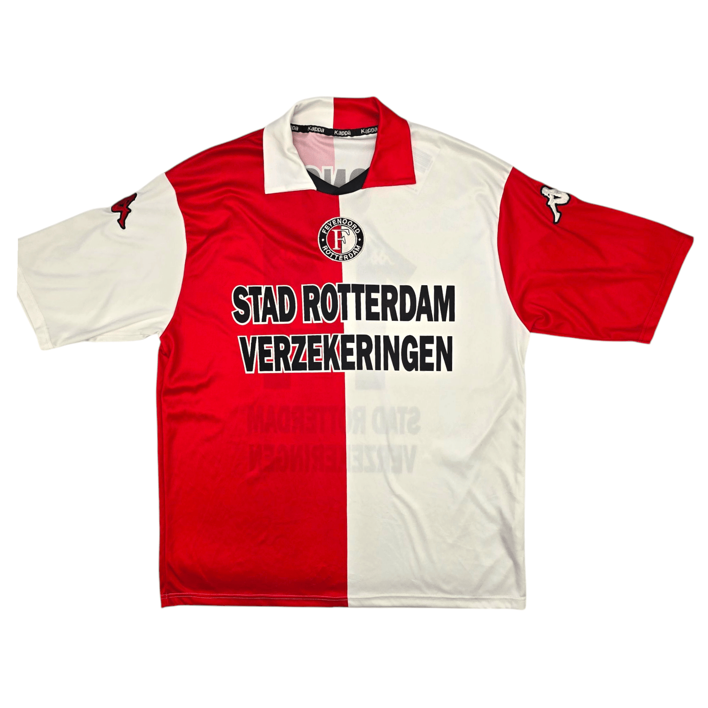 2001/02 Feyenoord Home Football Shirt (L) Kappa #14 Ono