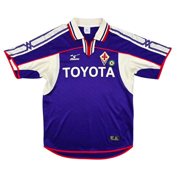 2001/02 Fiorentina Home Football Shirt (L) Mizuno