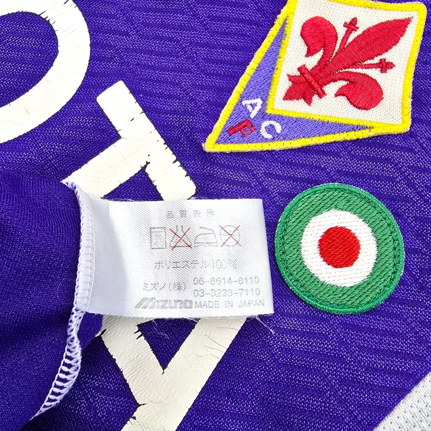 2001/02 Fiorentina Home Football Shirt (L) Mizuno