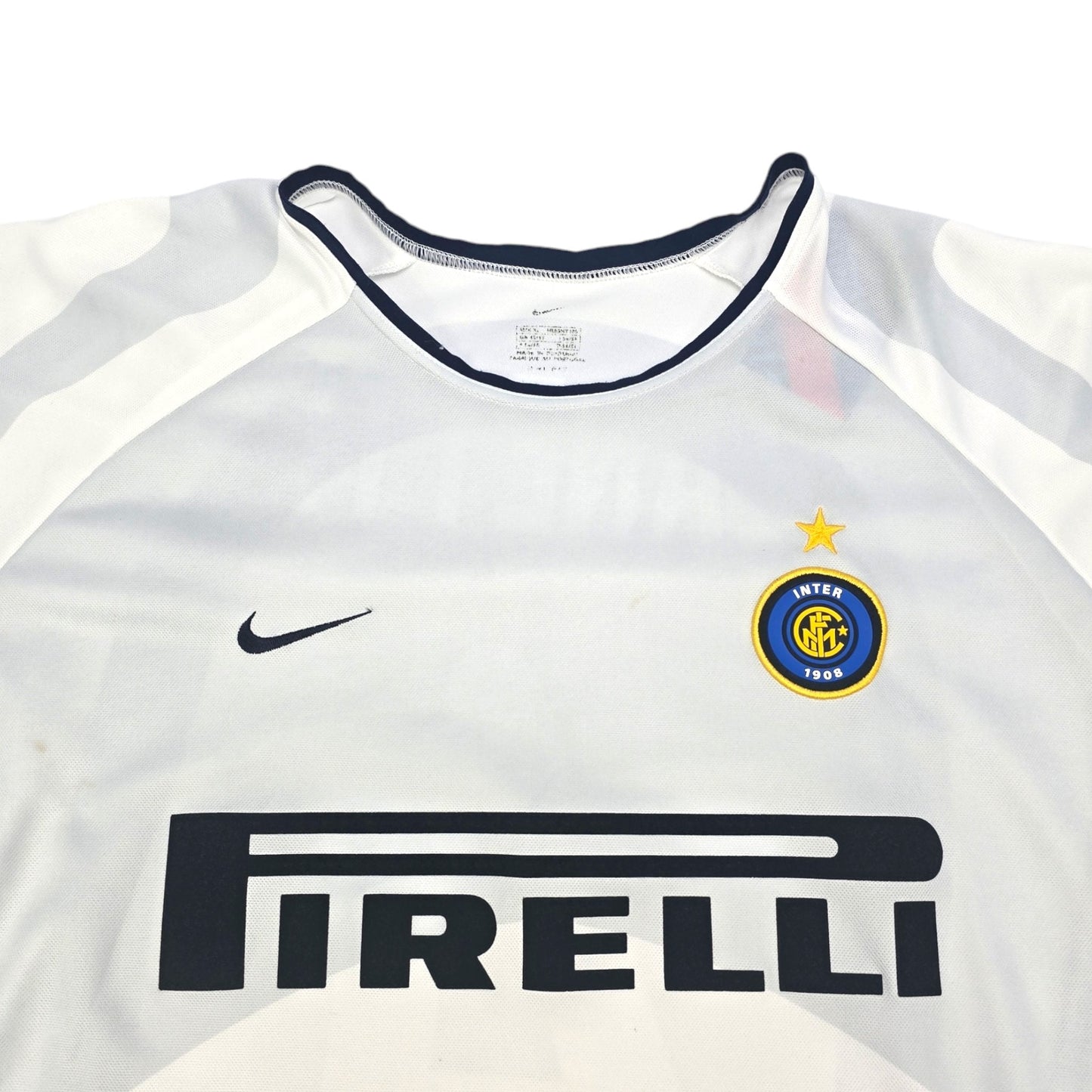 2001/02 Inter Milan Away Football Shirt (XL) Nike #4 Zanetti