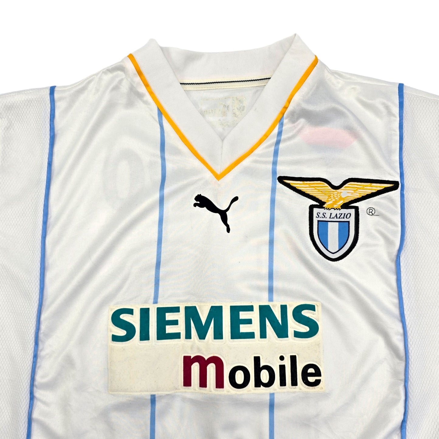 2001/02 Lazio Away Football Shirt (L) Puma #10 Crespo