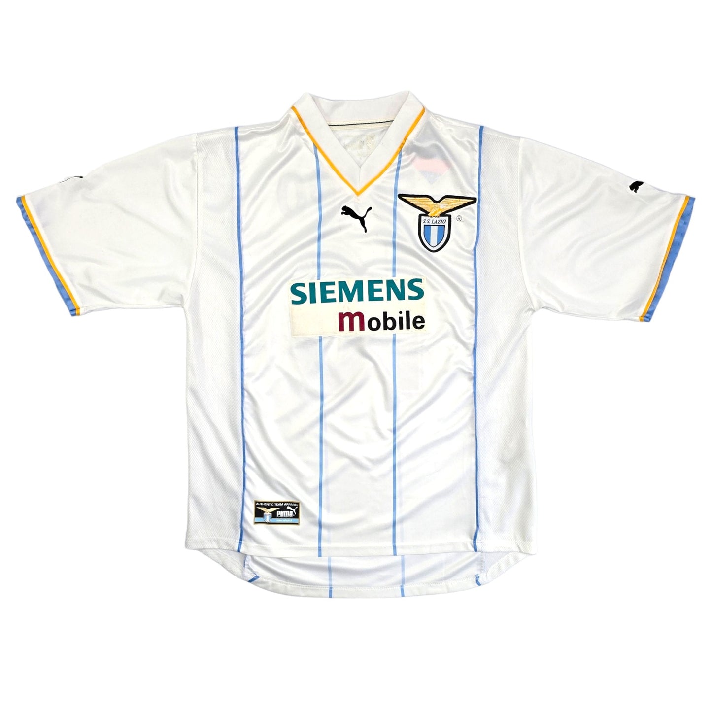 2001/02 Lazio Away Football Shirt (L) Puma #10 Crespo