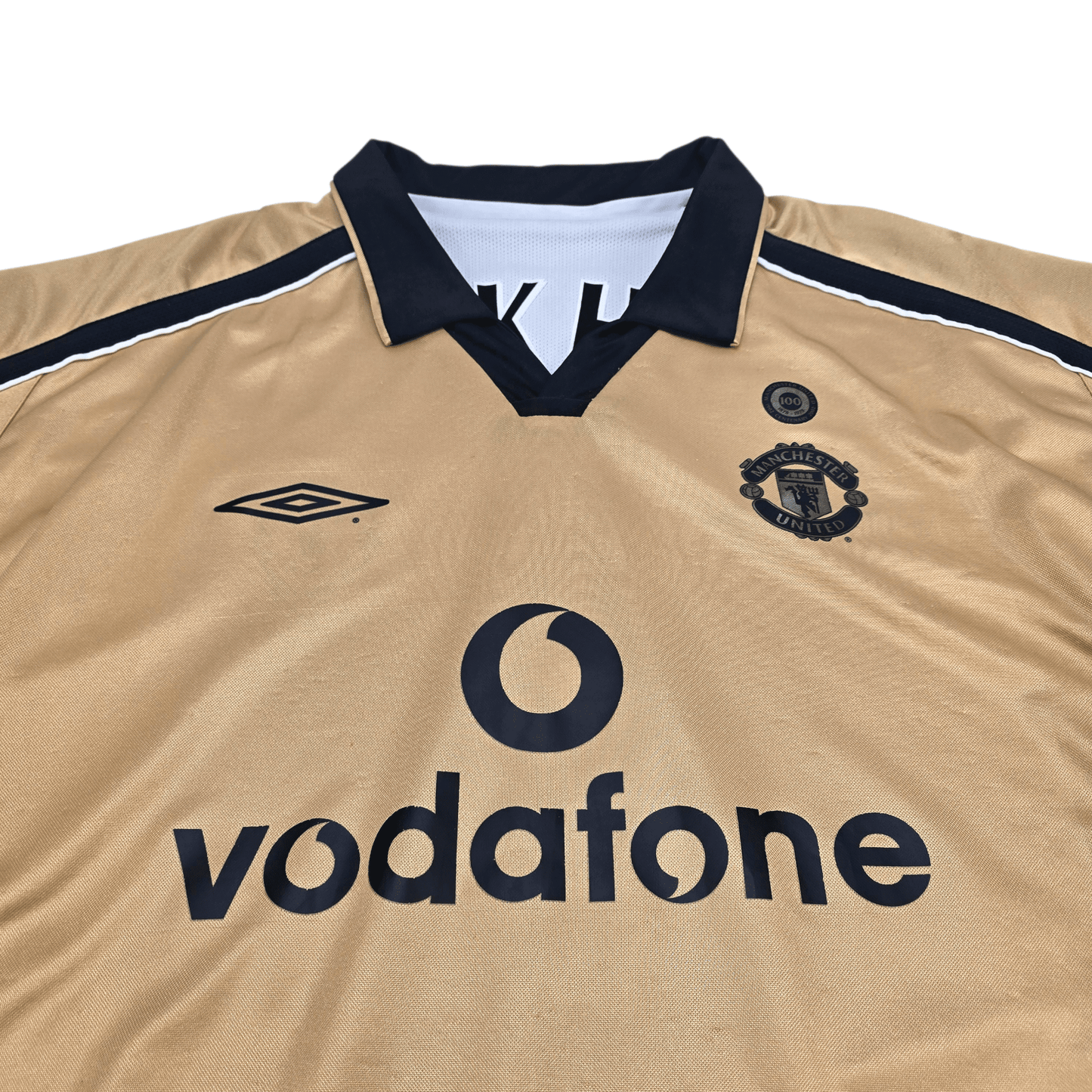2001/02 Manchester United Away Football Shirt (2XL) Umbro #2 G.Neville | #7 Beckham