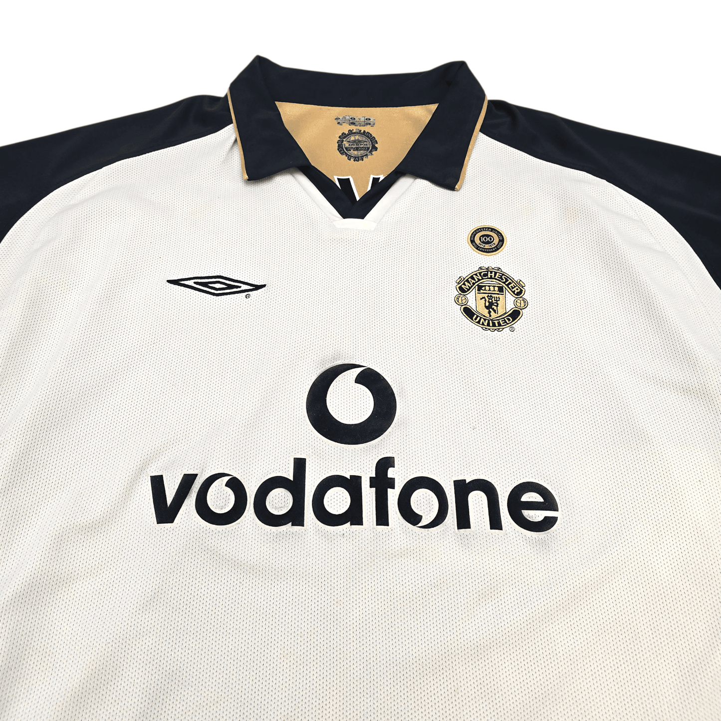 2001/02 Manchester United Away Football Shirt (2XL) Umbro #2 G.Neville | #7 Beckham