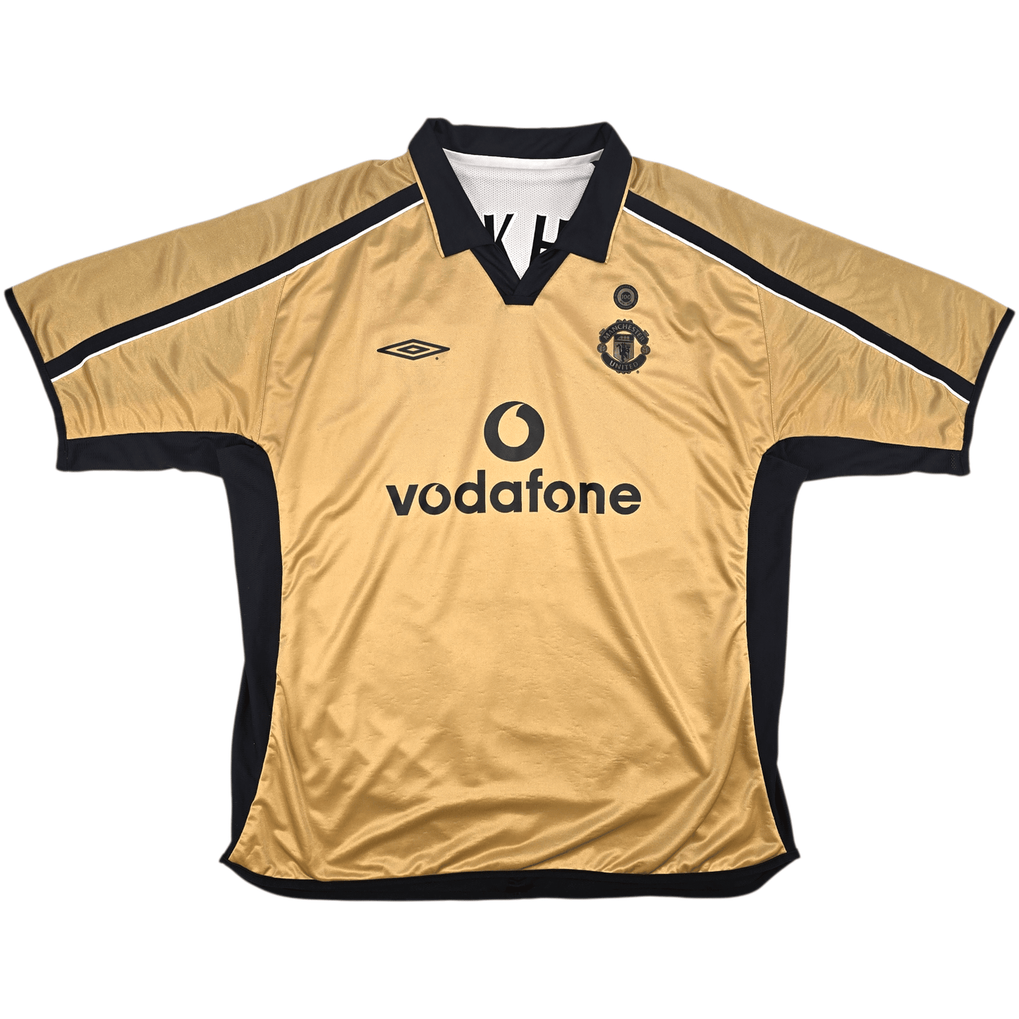 2001/02 Manchester United Away Football Shirt (2XL) Umbro #2 G.Neville | #7 Beckham