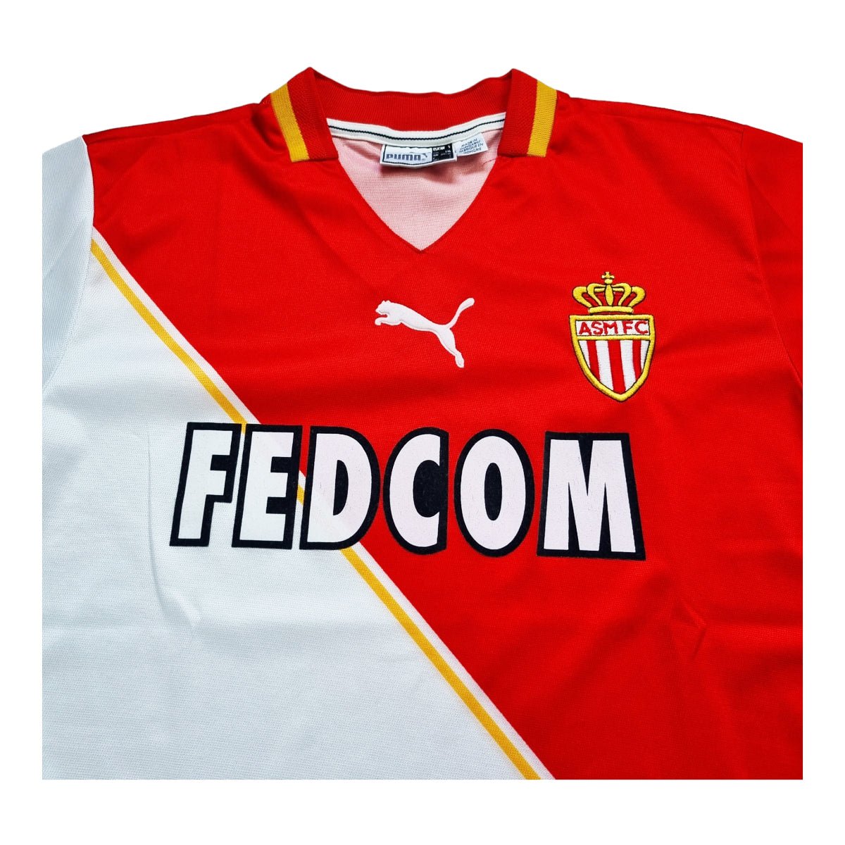 2001/02 Monaco Home Football Shirt (S) Puma