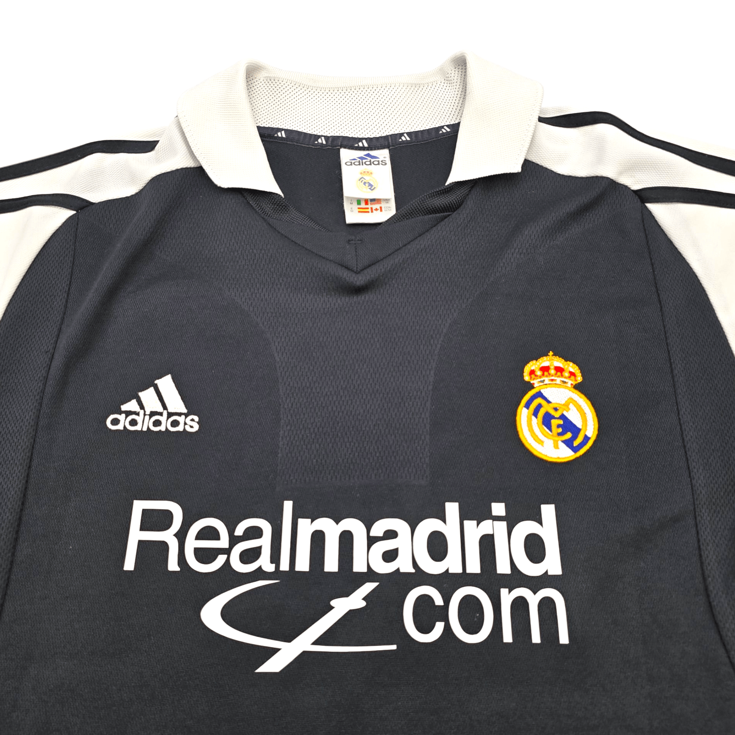 2001/02 Real Madrid Away Football Shirt (M) Adidas #5 Zidane