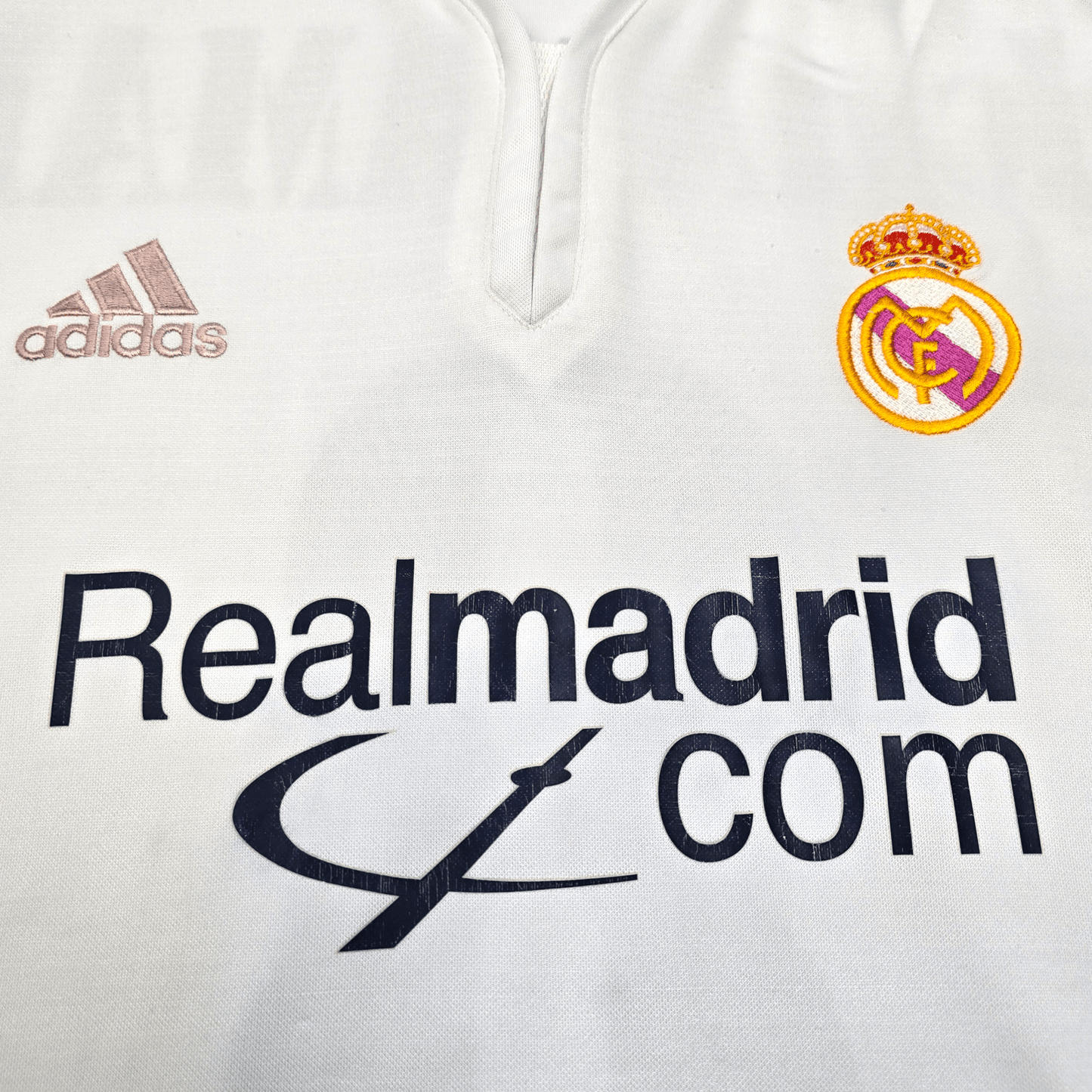 2001/02 Real Madrid Home Football Shirt (L) Adidas #8 McManaman