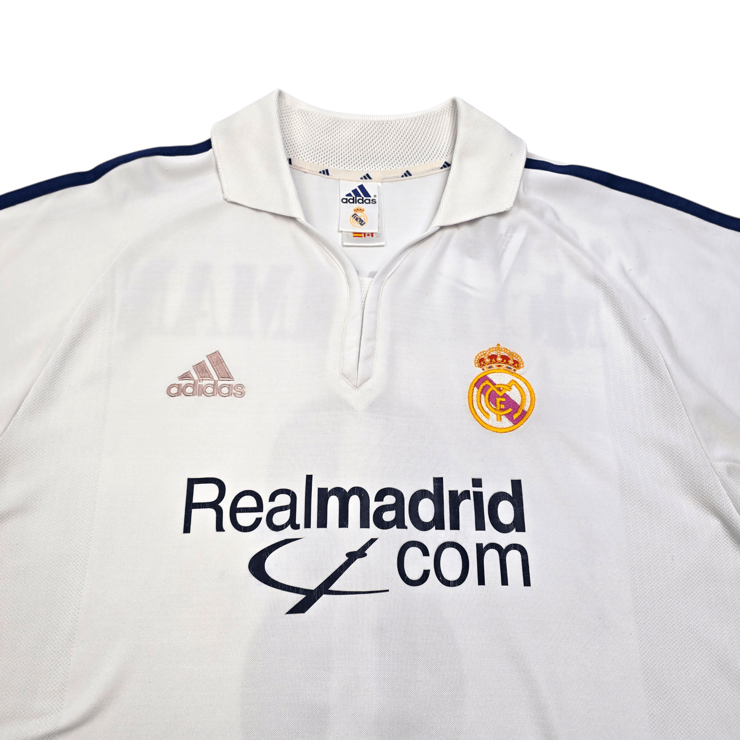 2001/02 Real Madrid Home Football Shirt (L) Adidas #8 McManaman