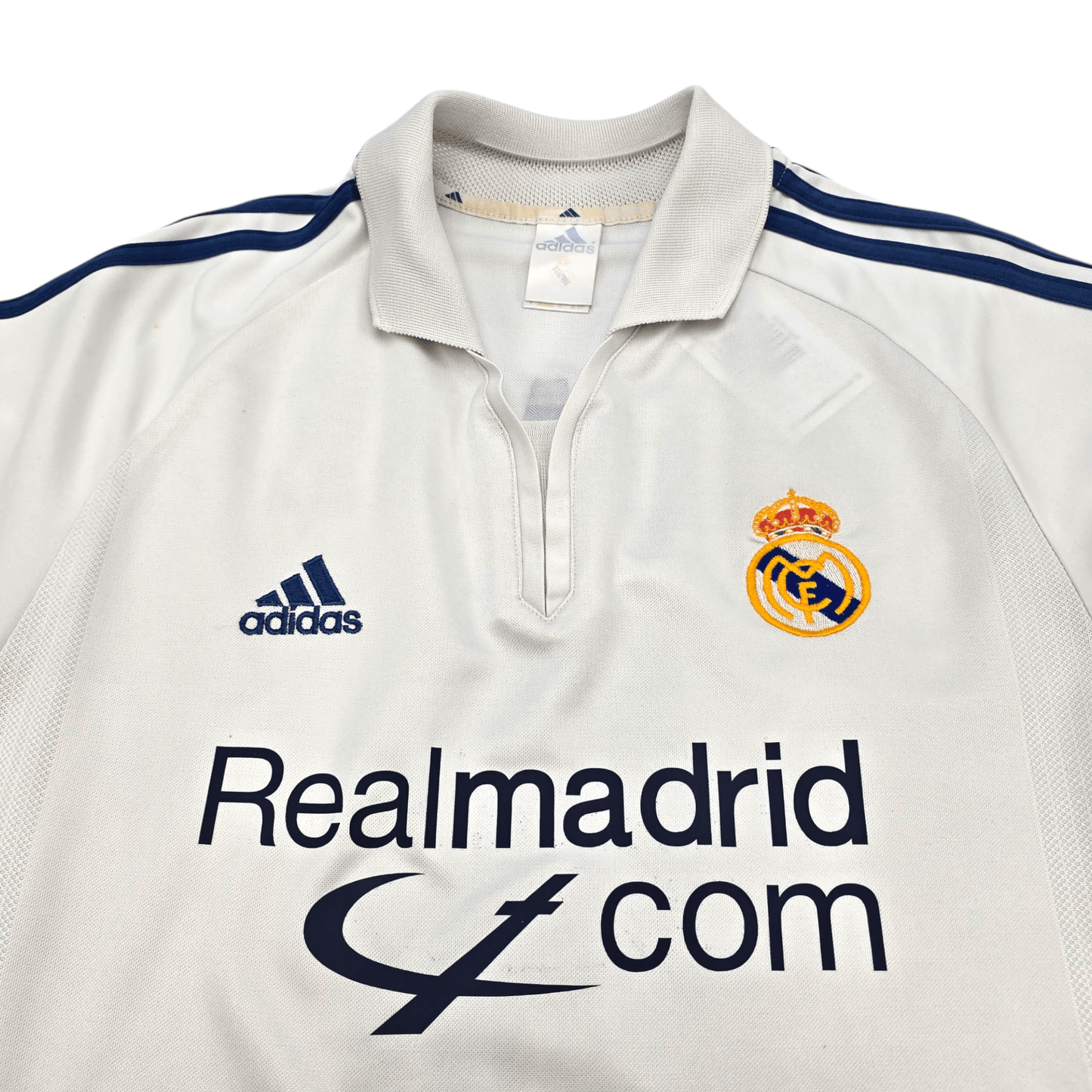 2001/02 Real Madrid Home Football Shirt (S) Adidas #5 Zidane