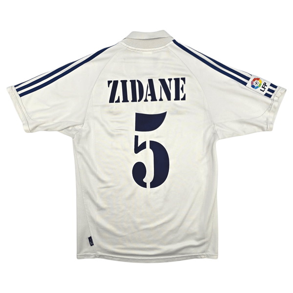 2001/02 Real Madrid Home Football Shirt (S) Adidas #5 Zidane