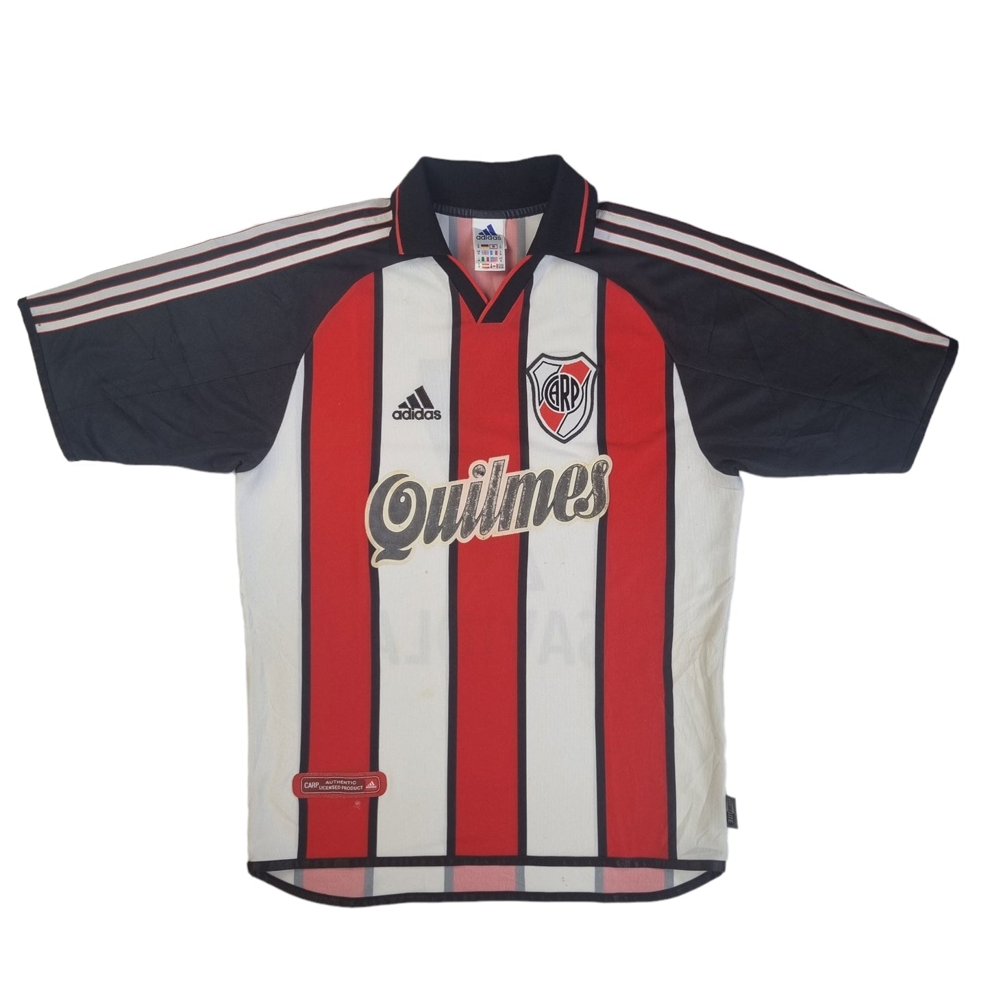 2001/02 River Plate Away Football Shirt (M) Adidas #7 Saviola