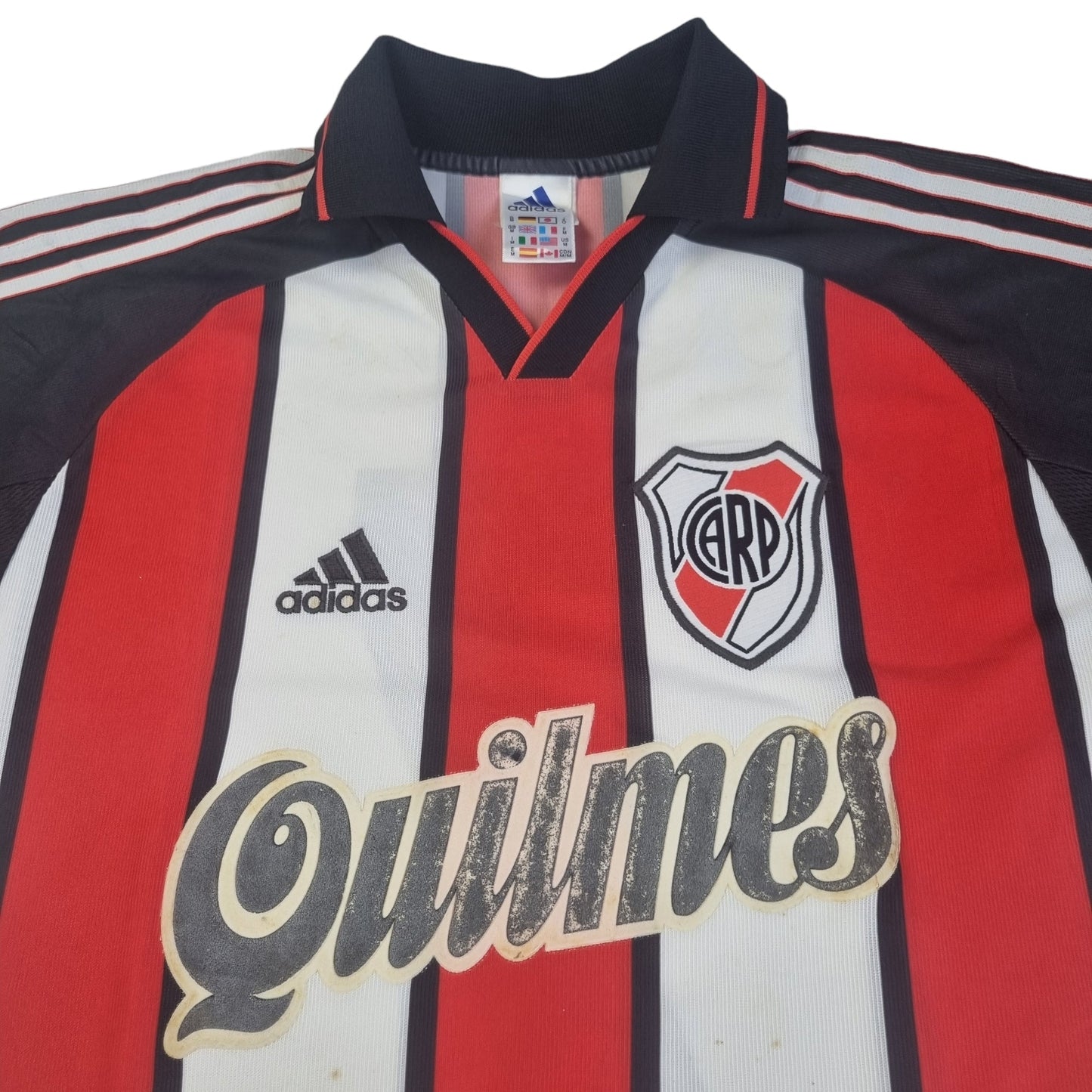 2001/02 River Plate Away Football Shirt (M) Adidas #7 Saviola