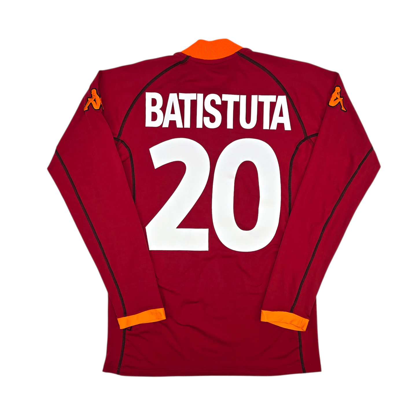 2001/02 Roma Home Football Shirt (XL) Kappa #20 Batistuta