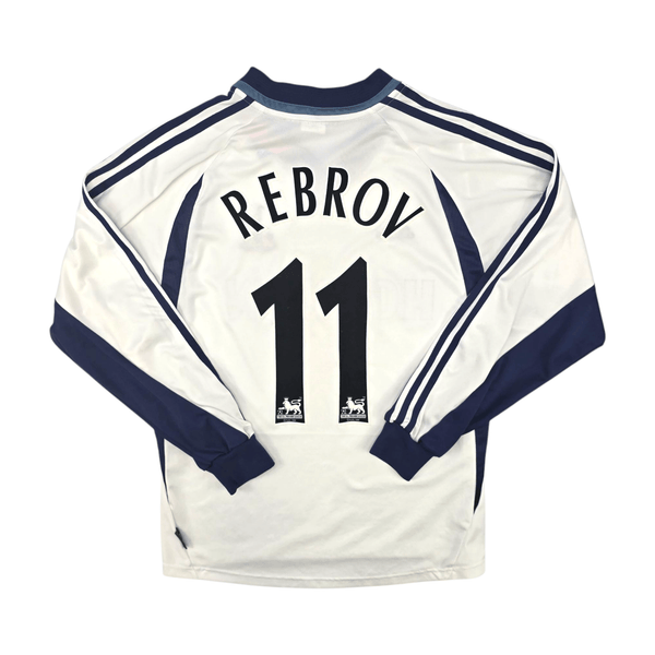 2001/02 Tottenham Hotspur Home Football Shirt (M) Adidas #11 Rebrov