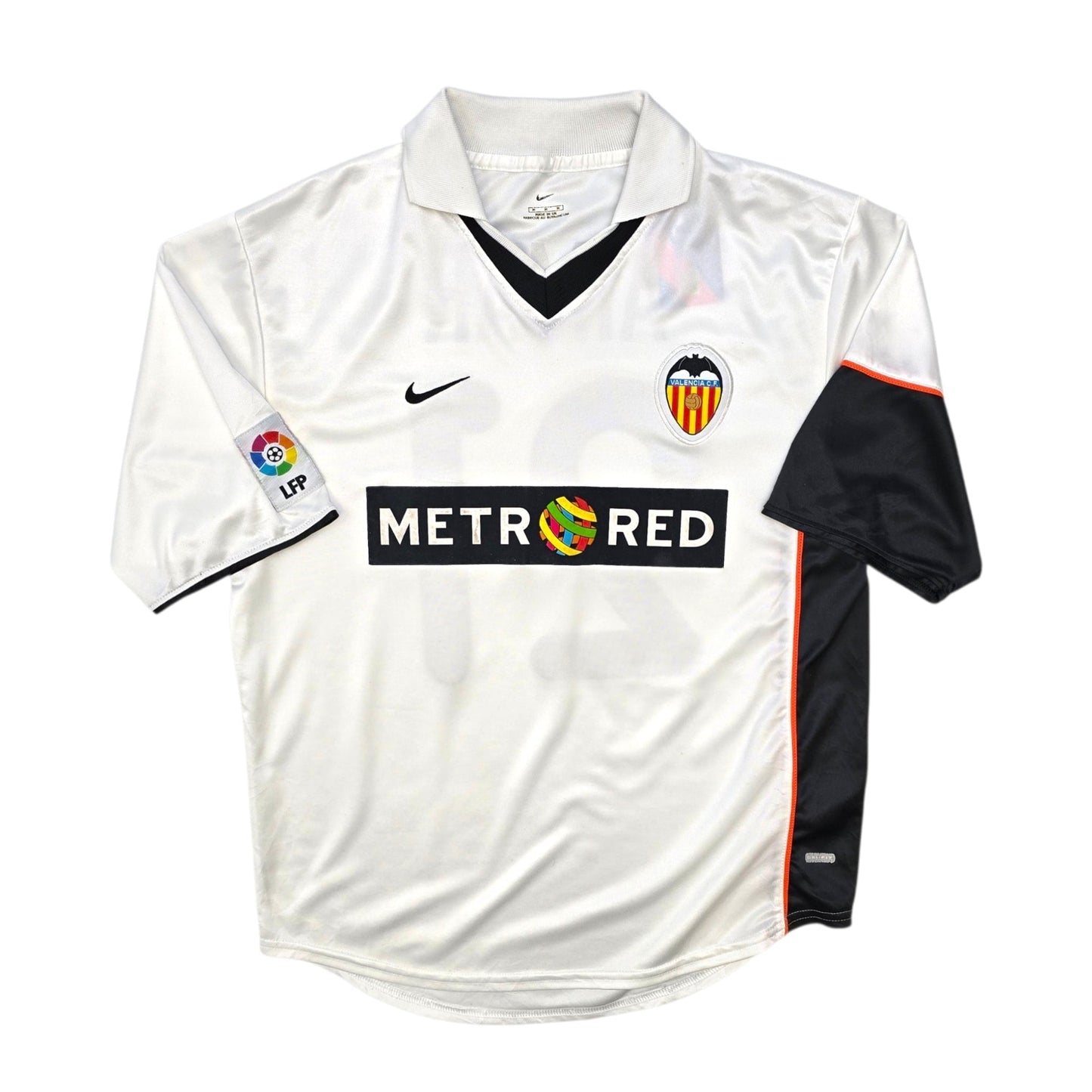 2001/02 Valencia Home Football Shirt (M) Nike #21 Aimar