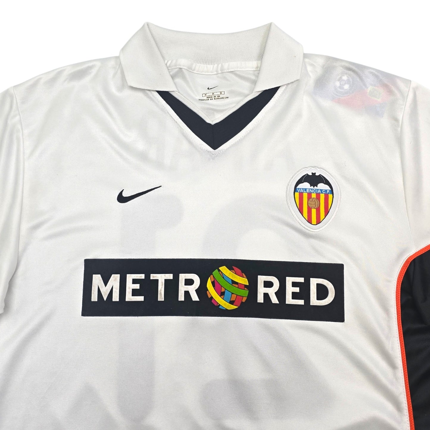 2001/02 Valencia Home Football Shirt (M) Nike #21 Aimar