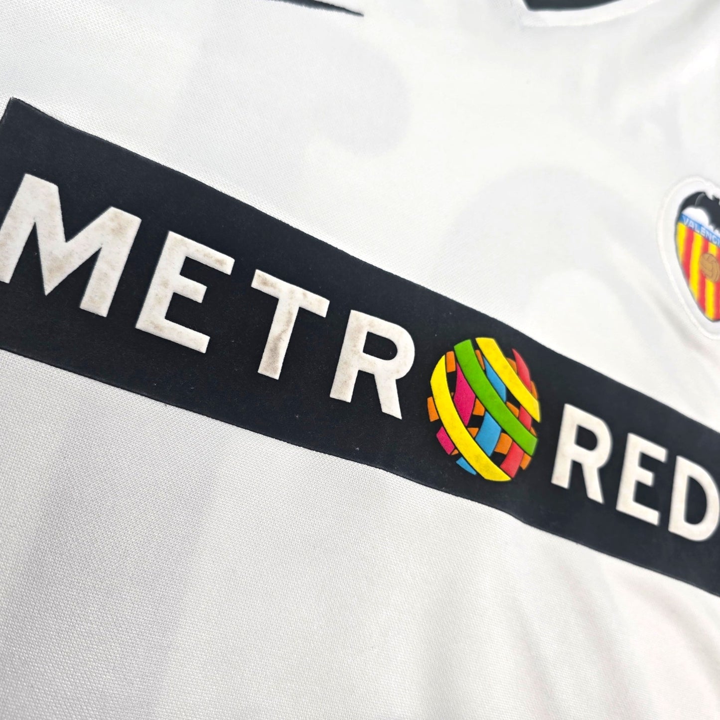2001/02 Valencia Home Football Shirt (M) Nike #21 Aimar