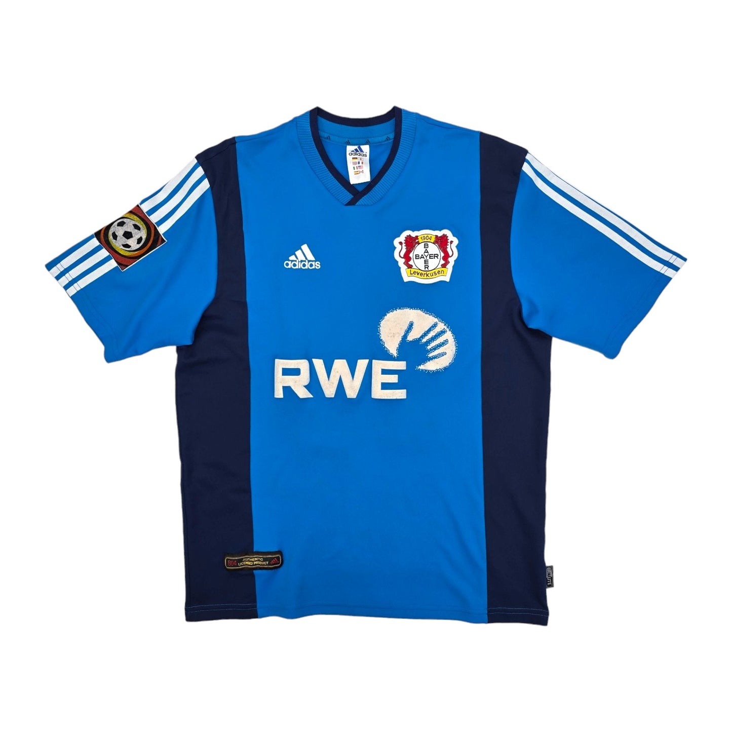 2001/03 Bayern Leverkusen Away Football Shirt (L) Adidas #27 Neuville