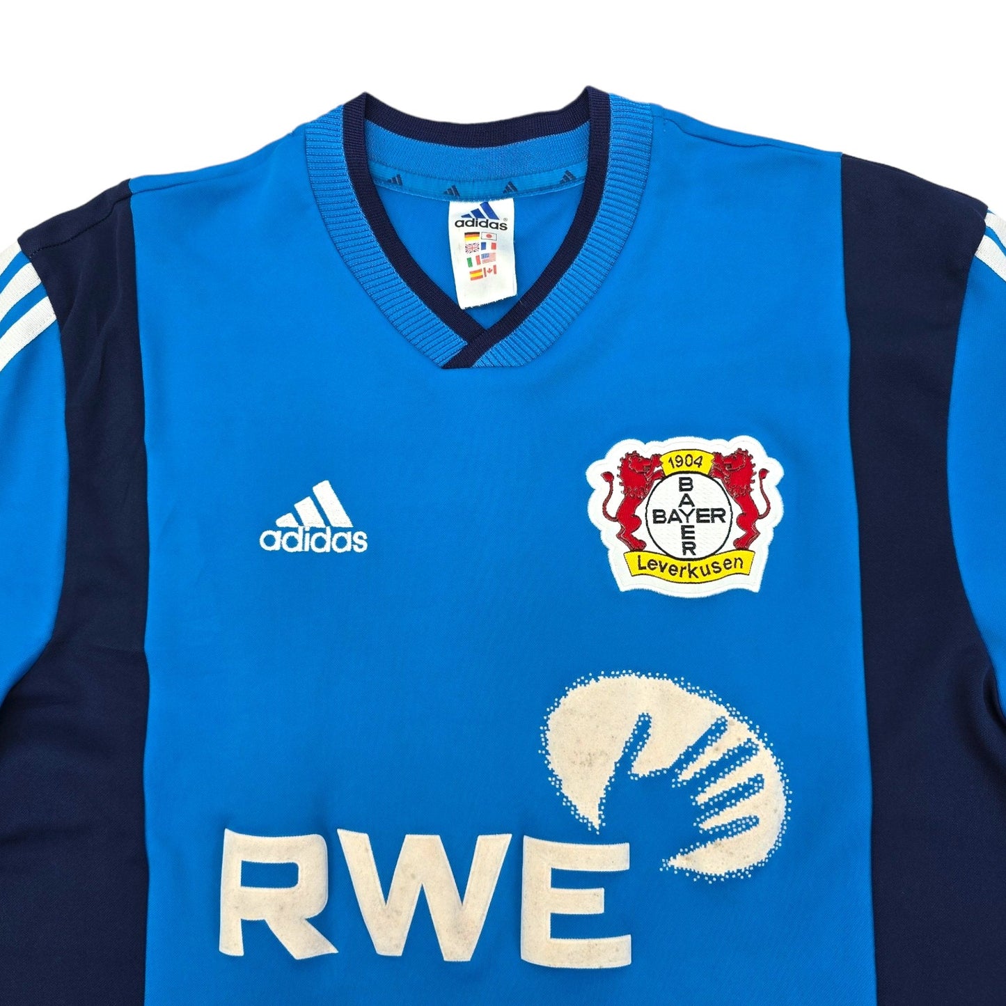 2001/03 Bayern Leverkusen Away Football Shirt (L) Adidas #27 Neuville
