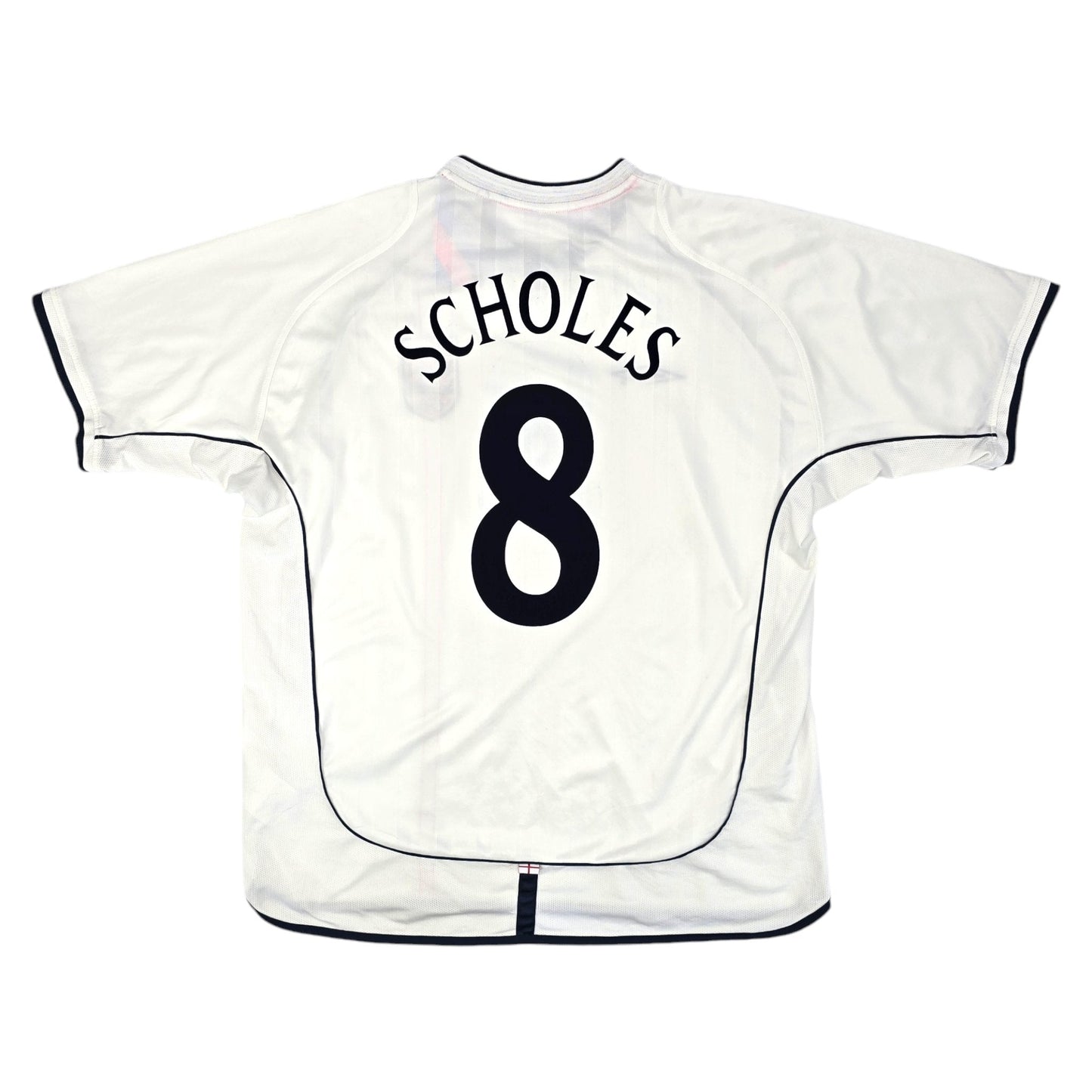 2001/03 England Home Football Shirt (2XL) Umbro #8 Scholes