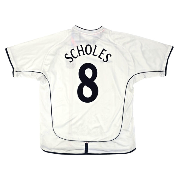 2001/03 England Home Football Shirt (2XL) Umbro #8 Scholes