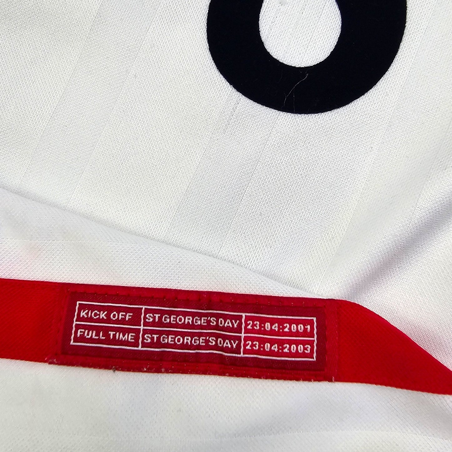 2001/03 England Home Football Shirt (2XL) Umbro #8 Scholes