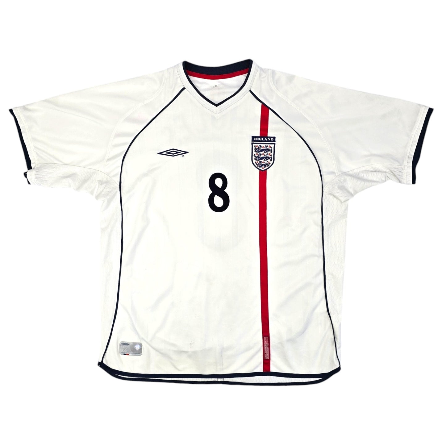 2001/03 England Home Football Shirt (2XL) Umbro #8 Scholes
