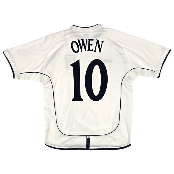 2001/03 England Home Football Shirt (L) Umbro #10 Owen