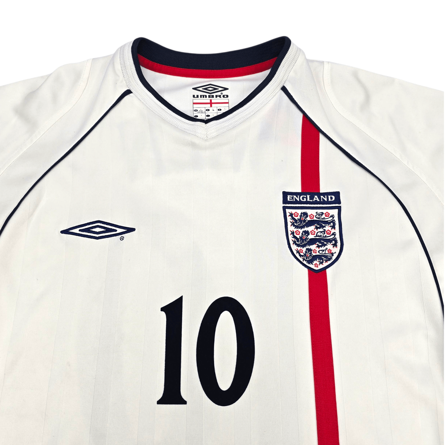 2001/03 England Home Football Shirt (L) Umbro #10 Owen