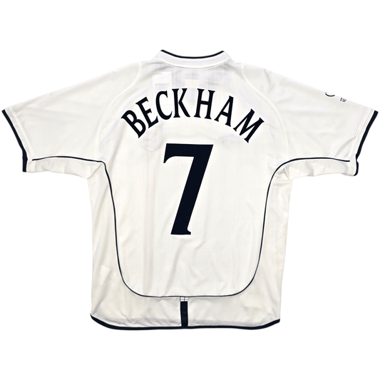 2001/03 England Home Football Shirt (L) Umbro #7 Beckham