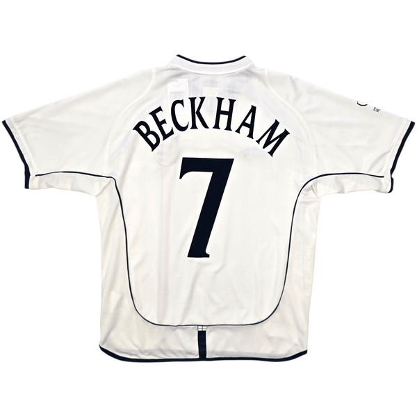 2001/03 England Home Football Shirt (L) Umbro #7 Beckham
