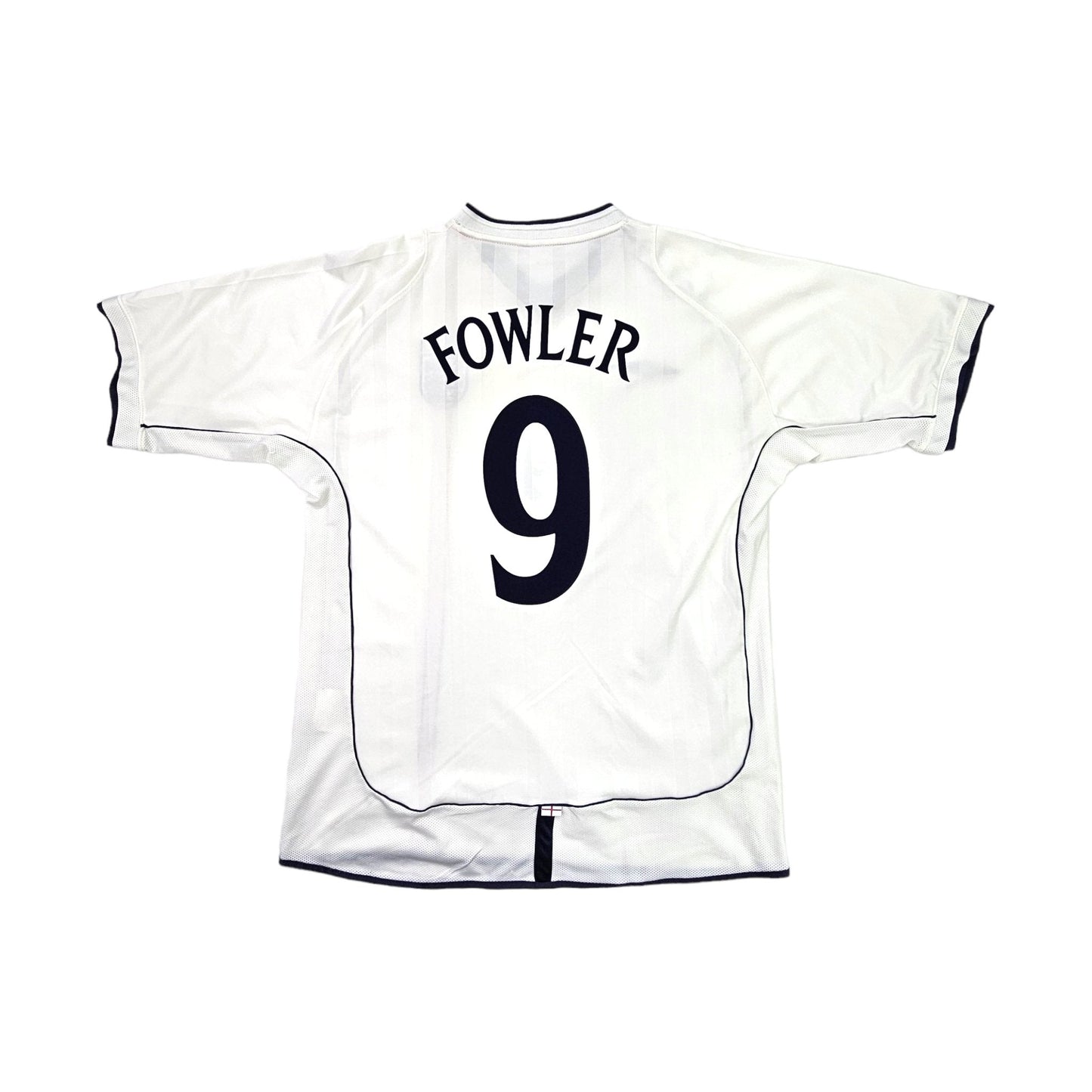 2001/03 England Home Football Shirt (L) Umbro #9 Fowler