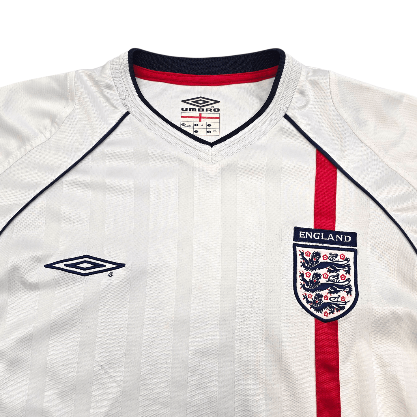 2001/03 England Home Football Shirt (L) Umbro