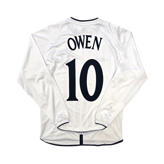 2001/03 England Home Football Shirt (M) Umbro #10 Owen