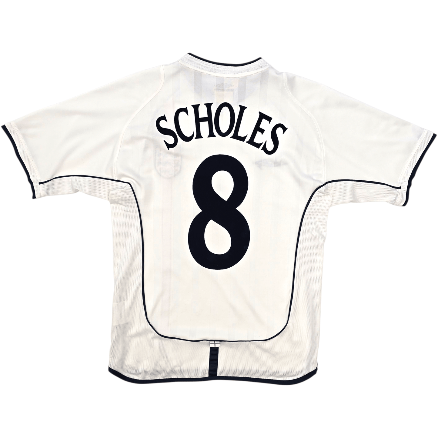2001/03 England Home Football Shirt (S) Umbro #8 Scholes