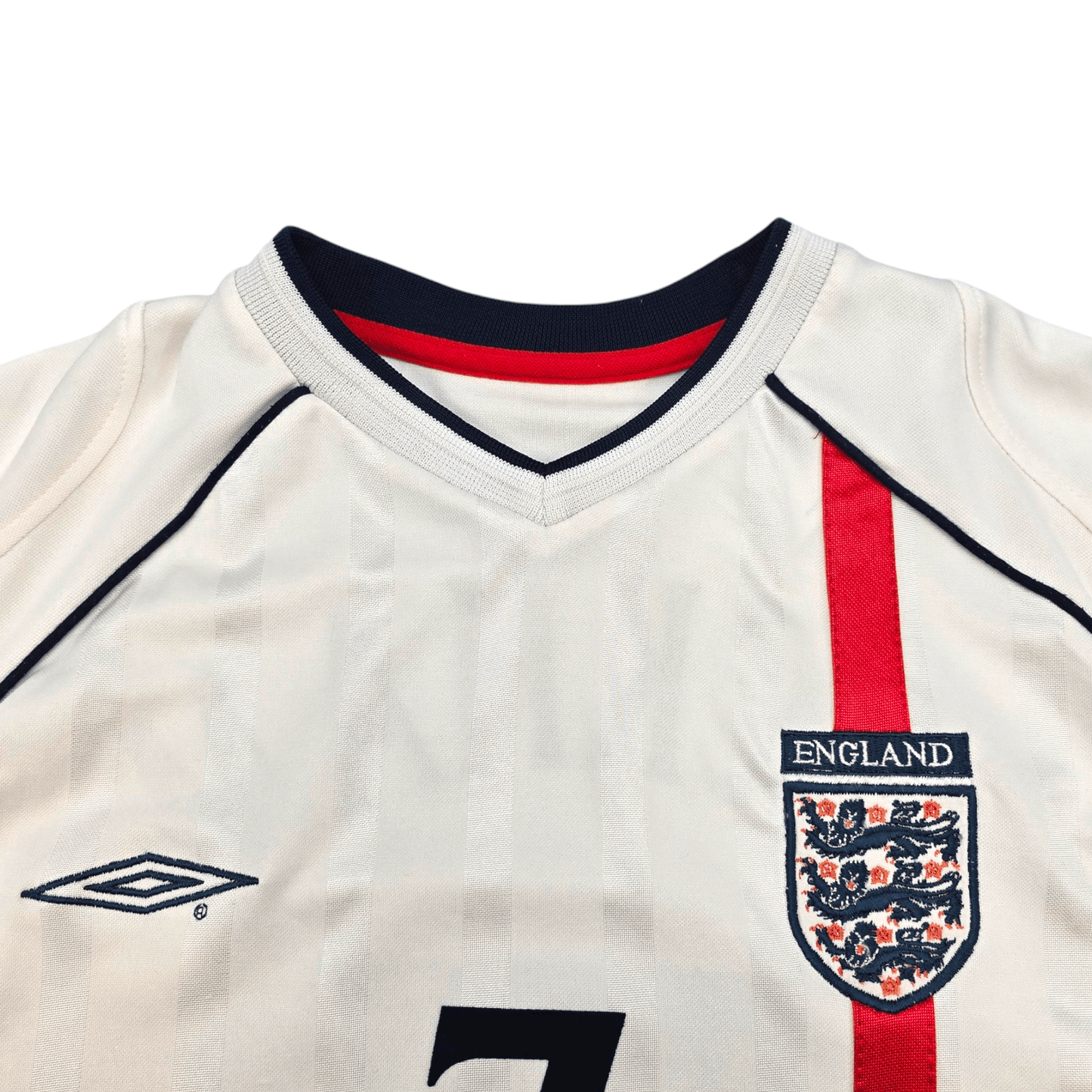 2001/03 England Home Football Shirt (XL) Umbro #7 Beckham